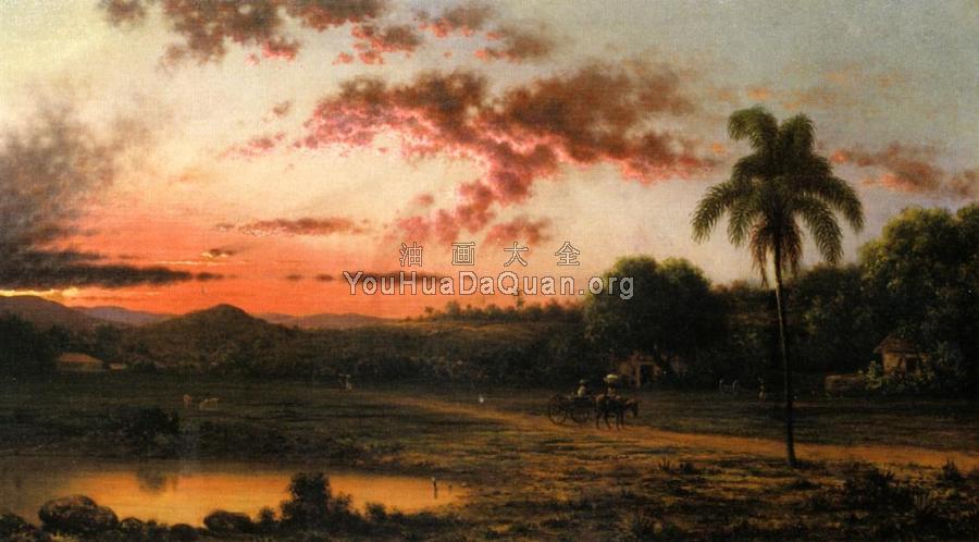 Sunset, A Scene in Brazil - 马丁·约翰逊·赫德